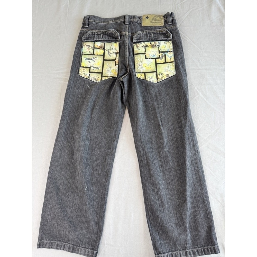 Lot 29 Y2K Looney‎ Tunes Jeans Mens 36 Denim Bugs Bunny Tweety Daffy Taz Cartoon